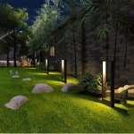 Modern waterproof column lamp